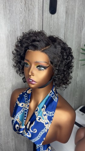 Short pixie curly human hair - pixie,