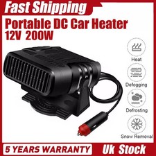 200W Car Heater Portable Electric Heating Fan Defogger Defroster Demister 12V UK