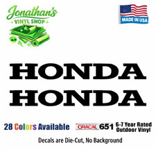 2x Honda Logo 8" Vinyl Decal