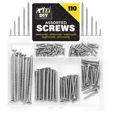 110PK Assorted Wood Screws