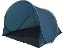 NEW Halfords Pop-Up 30+ UV Camping Portable Easy Pitch Beach Shelter - Blue
