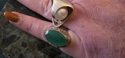 Silver poison locket ring - silver,