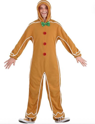 Adult gingerbread man costume - man,