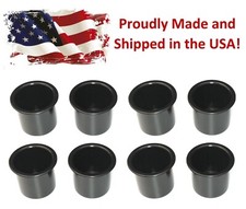 8 Pack Black Plastic 2 7/8"