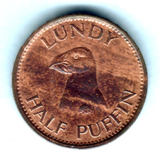 Lundy.  1929 Half Puffin