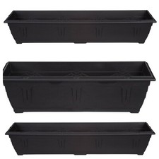 Black window box - window, rectangular