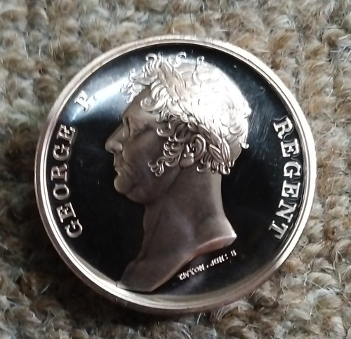 British bronze medallion - british,