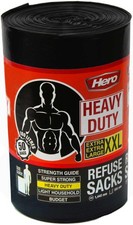 Hero Heavy Duty Bin Bags 100l