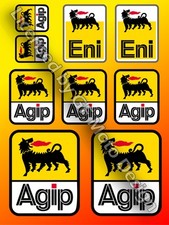 AGIP Eni Oils Lubricants Stickers Decals Graphics Aprilia Ducati Laminated 