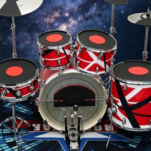 Rubber drum and cymbal mutes - drum,