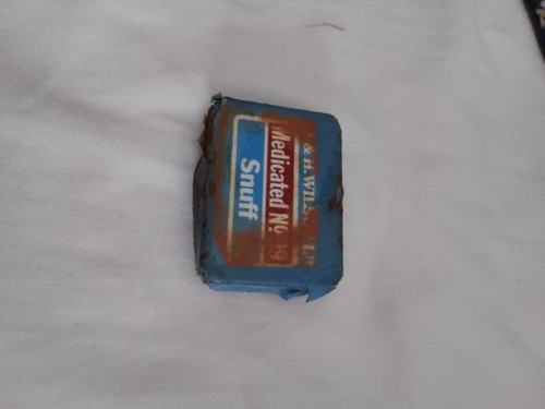 Vintage tin snuff - of,