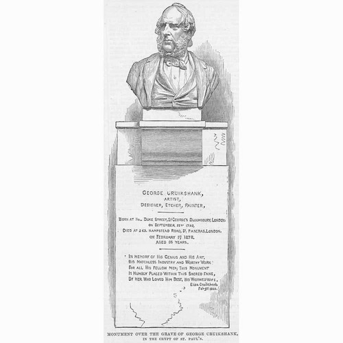 Monument over the - , grave
