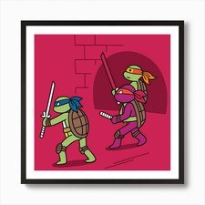 Teenage Mutant Ninja Turtles 9 Art  Framed Wall Art Poster Canvas Print Picture