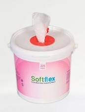 Softflex Wet Wipes Tub 225pk