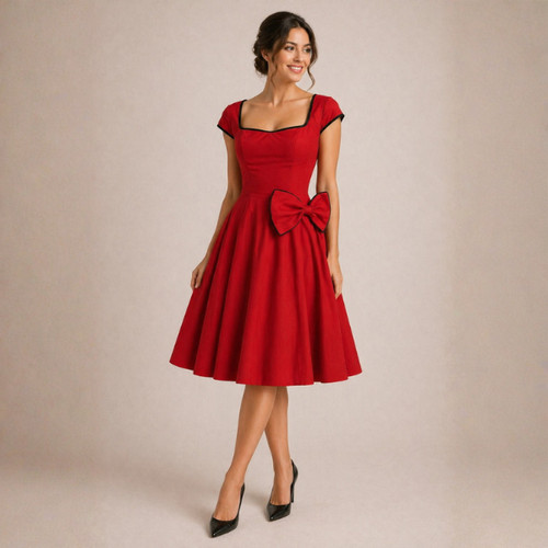 Vintage 1950s swing dress - swing,