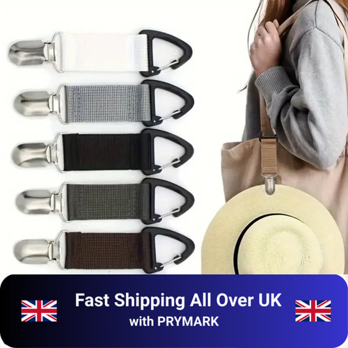 Travel straw hat tote clip - tote, bag