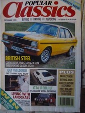 POPULAR CLASSICS 91/09 RILEY RM PATHFINDER AUSTIN A40 1800 LOTUS CORTINA GT6