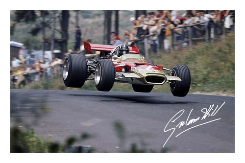 Graham hill signed photo - hill,