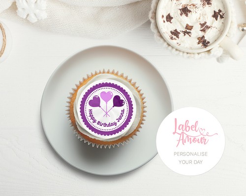 Personalised edible cup cake - personalised,