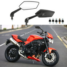 Motorcycle Rearview Wing Side Mirrors 8mm 10mm For Triumph Speed Street Triple