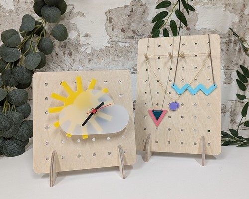 Small wooden pegboard - wooden, pegboard-