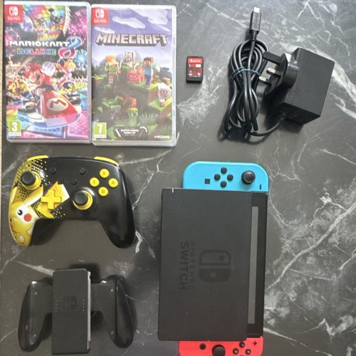 Nintendo switch console - console, red