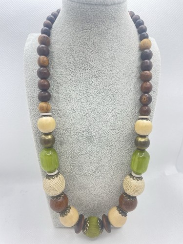 Wooden acrylic brown green - acrylic,