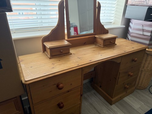 Pine dressing table - pine,