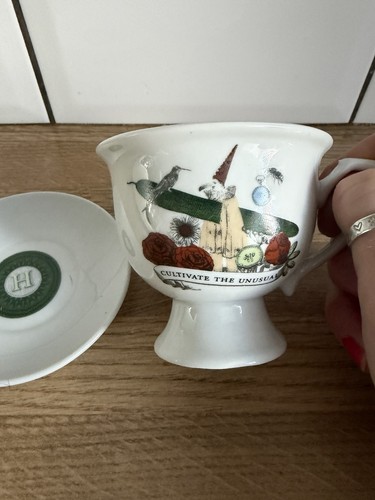 Hendricks gin tea cup - tea, saucer
