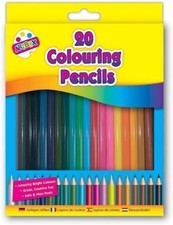 Artbox 20 full size colouring pencils set in 20 assorted 20 count (Pack of 1) 