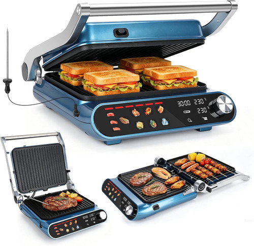 Panini press grill - press, 3-in-1