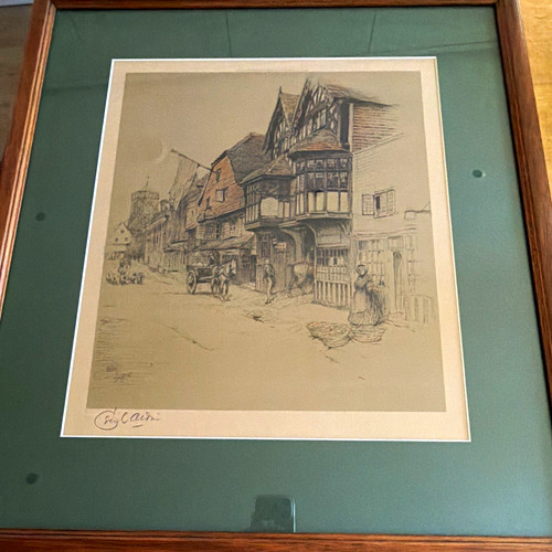 Cecil aldin framed - aldin, pencil