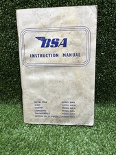 BSA A50 A65 MOTORCYCLES Maintenance Handbook 1968 royal star firebird lightning
