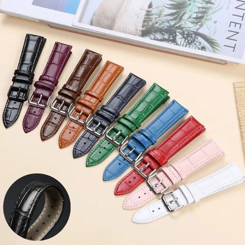 Crocodile leather watch strap - crocodile,