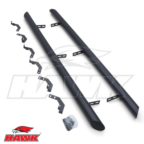 Matte black side - step, bars