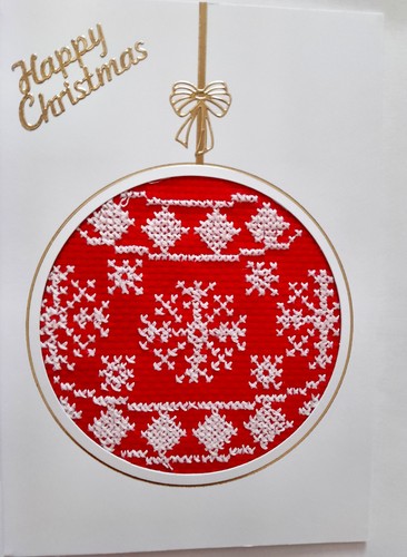 Christmas card completed - completed, cross