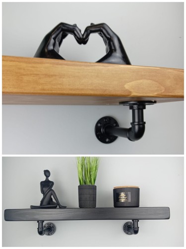 Rustic industrial loft shelf - industrial/loft,