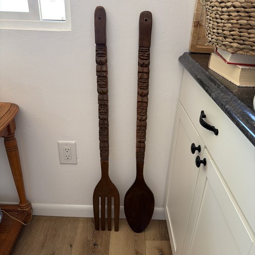Vtg giant large fork - vtg, spoon