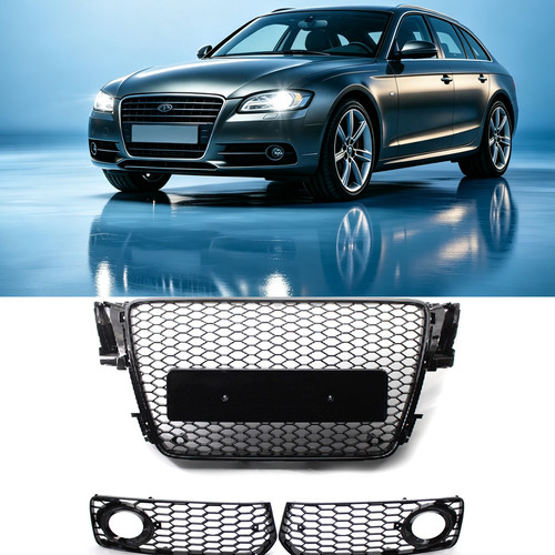 Front honeycomb grille fog - front,