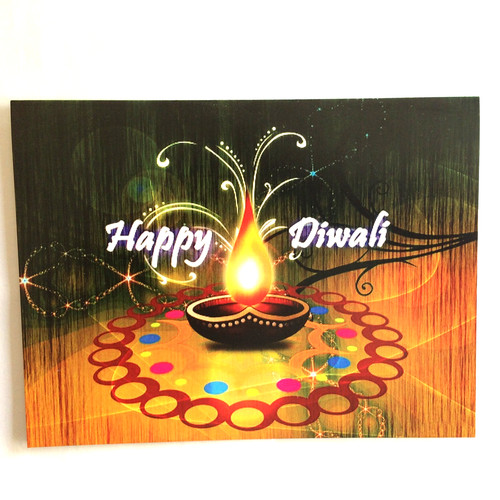 Diwali card happy - x,