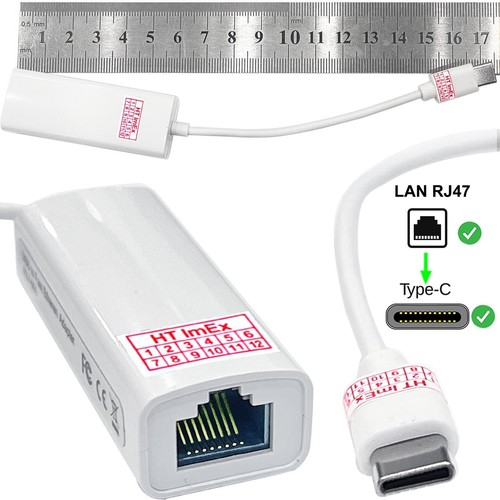 White usb rj45 lan - usb, 3.1