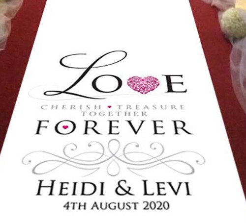 Personalised wedding aisle - wedding,