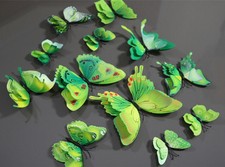 12pcs 3D Butterfly Decoration