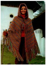 Crochet Pattern for Lady's/Girls Cape/Poncho With Hood. Boho/Festival/Ethnic.