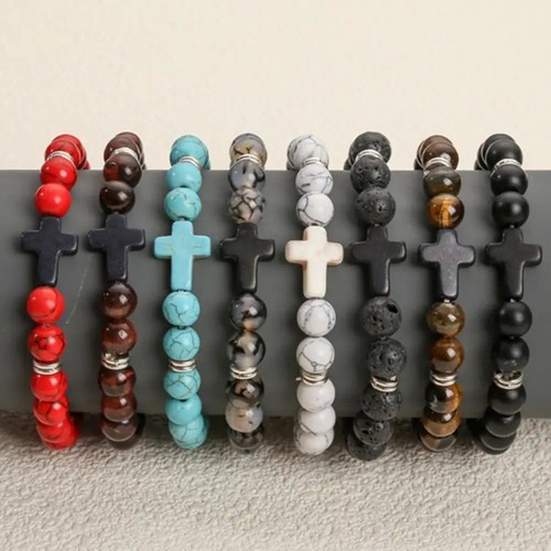 Cross bracelet men - cross,