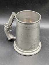 English Pewter Tankard- Lord Nelson Battle Of Trafalgar 1805- Pinder Bros 