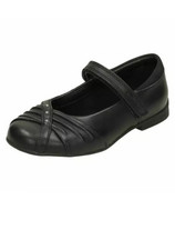 Girls Clark’s DOLLY SHY INF  Riptape Strap School Shoe Uk 7 G