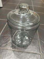 Really Large Glass Jar With Lid - Cookie Candy storage Jar - set of 2