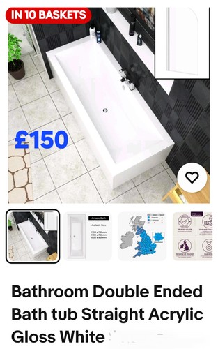 Amaze bath double ended - bath,