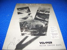 1944 VOSPER MOTOR TORPEDO